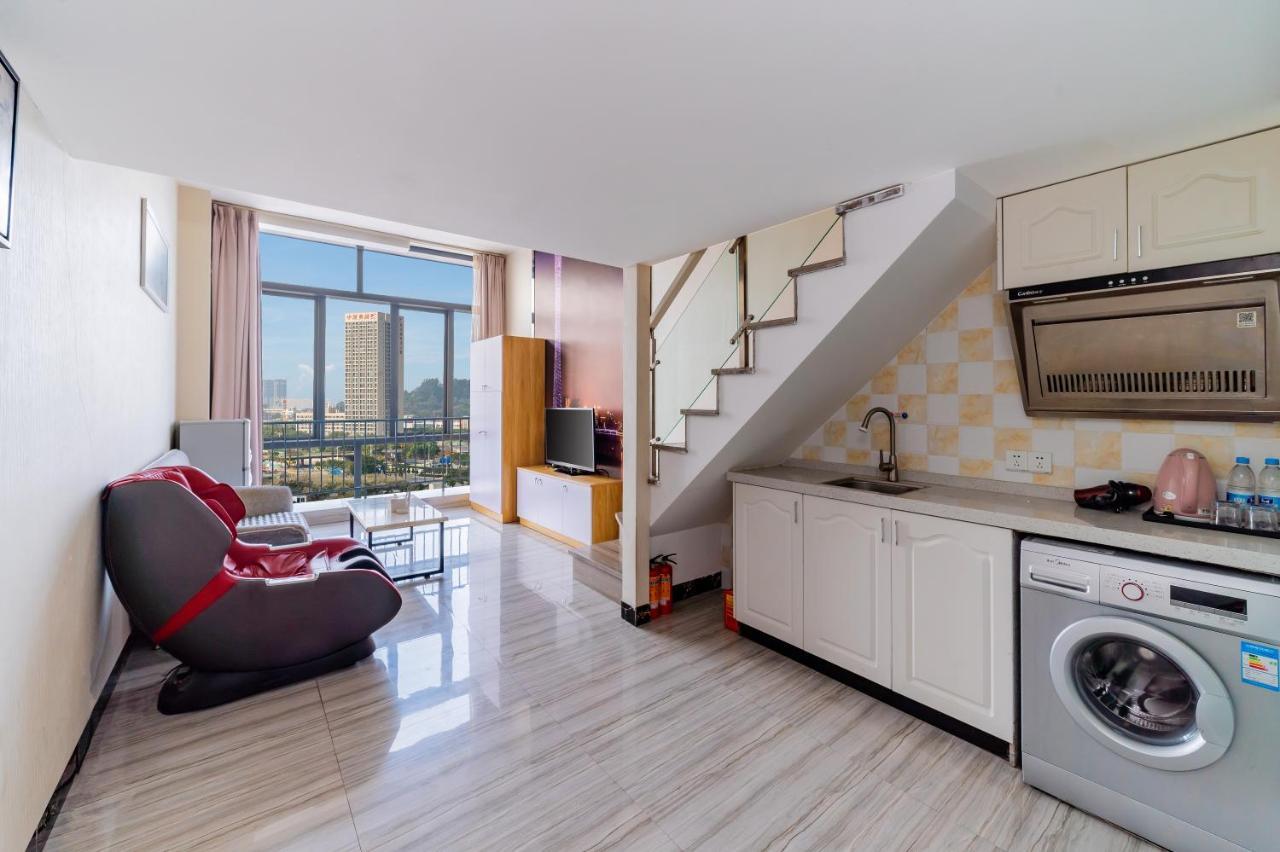 April Fair Duplex Apartment Guangzhou South Railway Station Ao Yuan Yue Shi Dai Branch Exterior foto