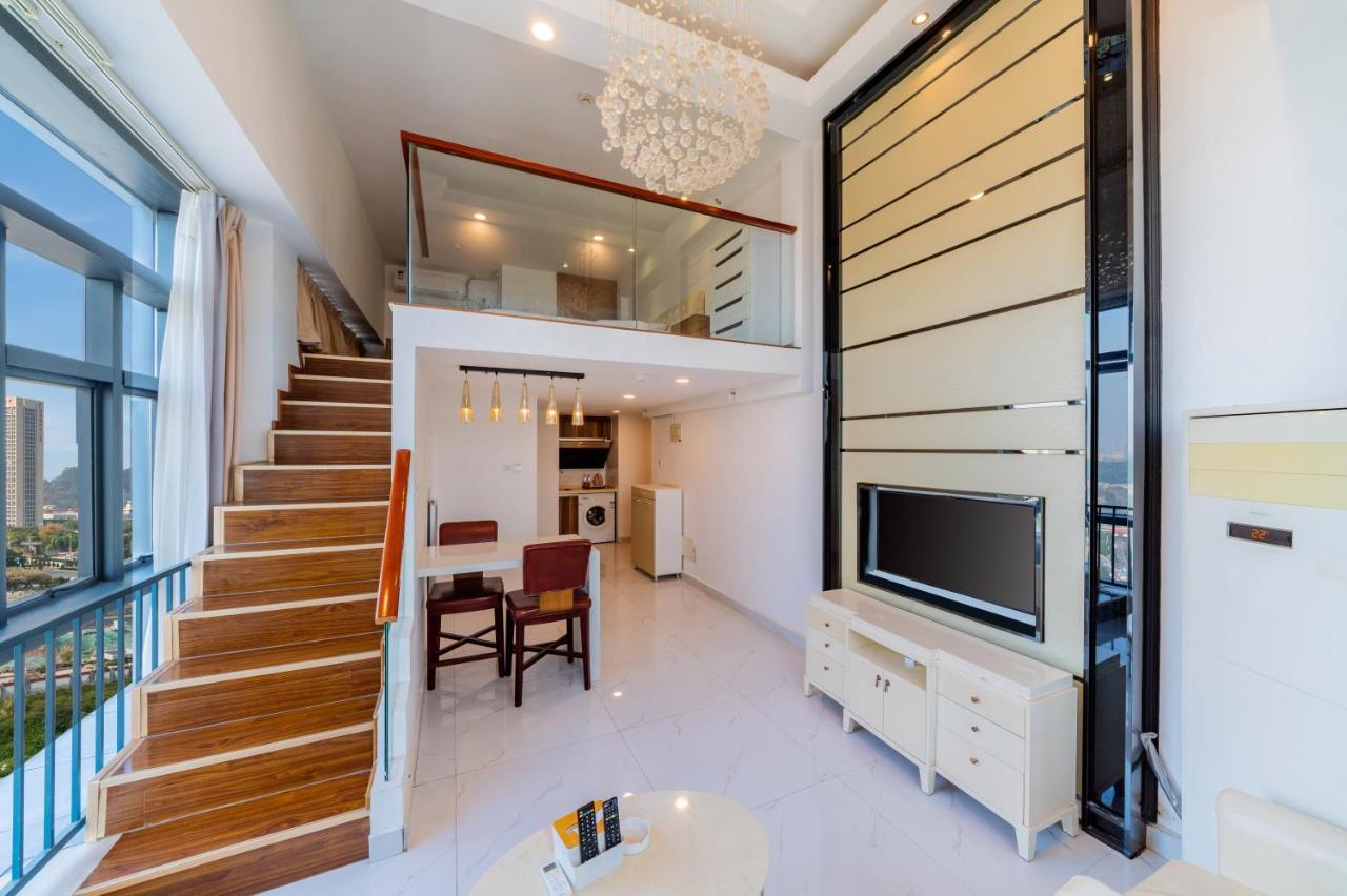 April Fair Duplex Apartment Guangzhou South Railway Station Ao Yuan Yue Shi Dai Branch Exterior foto