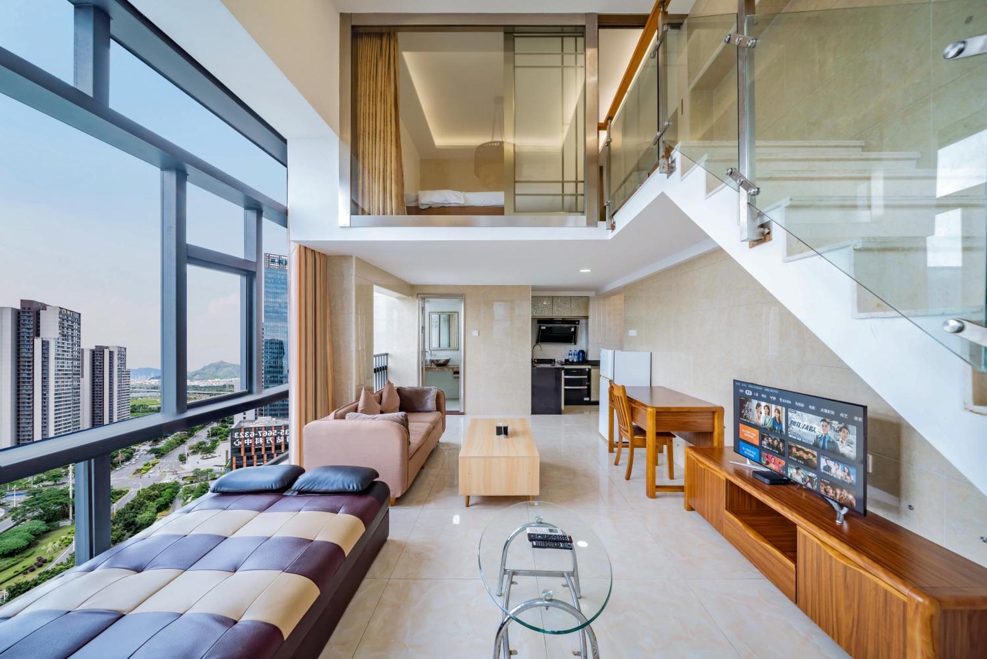 April Fair Duplex Apartment Guangzhou South Railway Station Ao Yuan Yue Shi Dai Branch Exterior foto