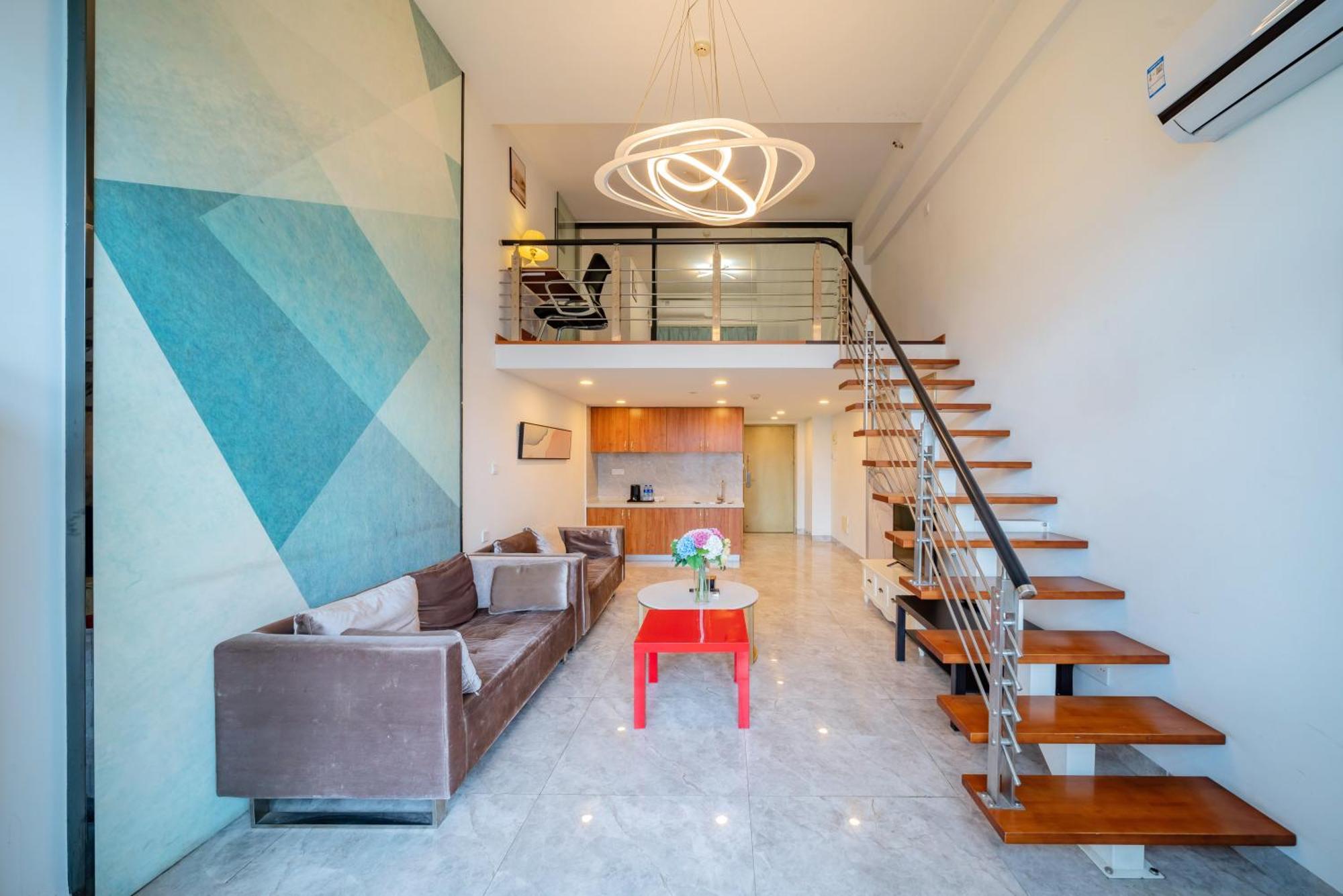 April Fair Duplex Apartment Guangzhou South Railway Station Ao Yuan Yue Shi Dai Branch Exterior foto