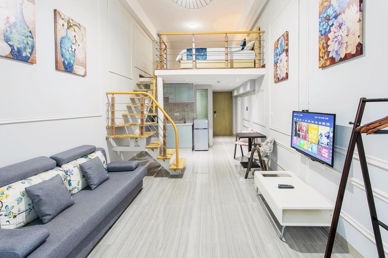 April Fair Duplex Apartment Guangzhou South Railway Station Ao Yuan Yue Shi Dai Branch Exterior foto