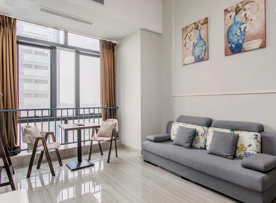 April Fair Duplex Apartment Guangzhou South Railway Station Ao Yuan Yue Shi Dai Branch Exterior foto